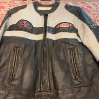 Giacca pelle moto cafe racer Uomo