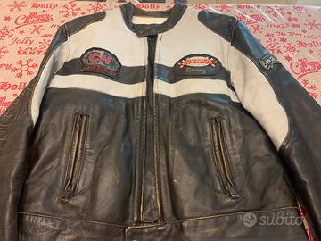 Giacca pelle moto cafe racer Uomo