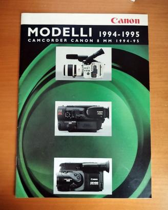 Catalogo Videocamere Canon 8mm 1994-95