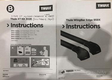 Thule kit di fissaggio + barre WING BAR