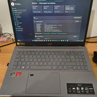 Acer Aspire 5 Ryzen 7, ram 32GB