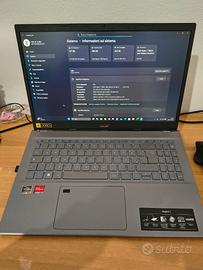 Acer Aspire 5 Ryzen 7, ram 32GB