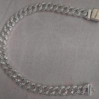 bracciale pandora catena cubana pavè