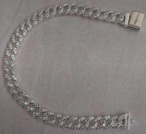 bracciale pandora catena cubana pavè