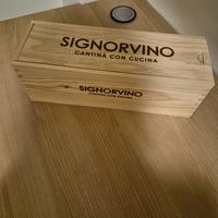Scatola legno per bottiglia vino