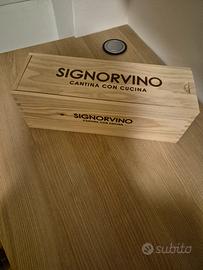 Scatola legno per bottiglia vino