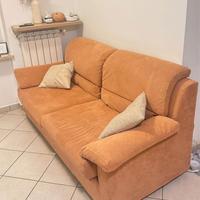 Divano in celluto rosa antico