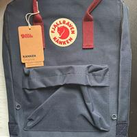 zaino Fjallraven Kanken Blu e Rosso/Bordeaux