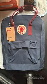 zaino Fjallraven Kanken Blu e Rosso/Bordeaux