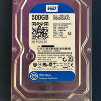 Hard Disk HDD 3,5” 500GB WD Blue SATA 7200rpm - OK