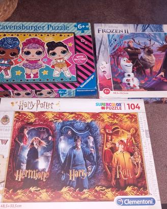 Lotto 3 pazzle: Lol, Harry Potter e Frozen II