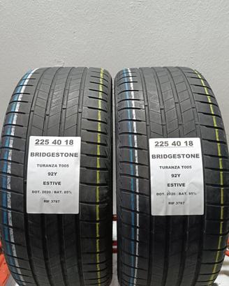 2 GOMME 225 40 18 BRIDGESTONE RIF3787