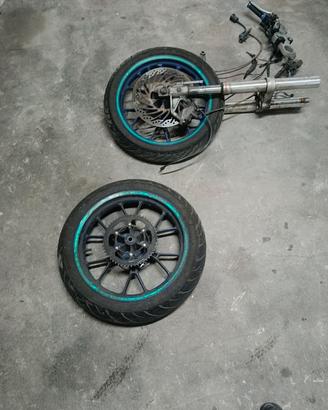 dischi, gomme, freni, forcelle rs50