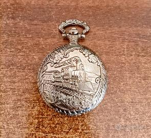 orologio da tasca con sportello "Trian" mov.quarzo