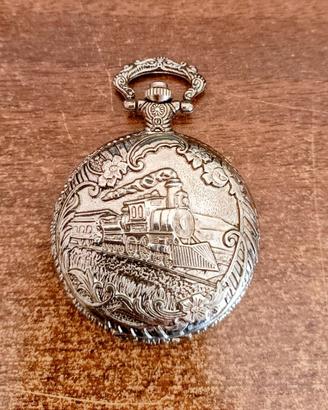 orologio da tasca con sportello "Trian" mov.quarzo