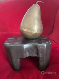 Concetto Pozzati- scultura O-pera - bronzo
