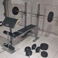 PANCA + PESI BILANCERE E MANUBRI