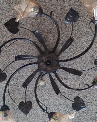 Lampadario soffitto arte povera