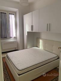 Letto matrimoniale contenitore e materasso