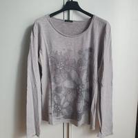 Maglia Grigia manica lunga con stampa – taglia S/M