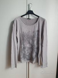 Maglia Grigia manica lunga con stampa – taglia S/M