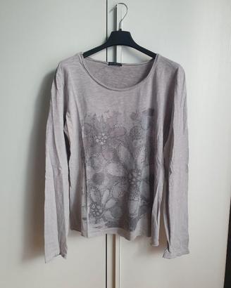Maglia Grigia manica lunga con stampa – taglia S/M