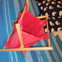 Contenitore in legno e stoffa