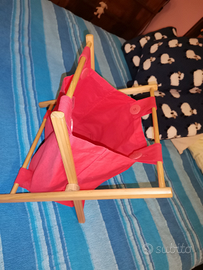 Contenitore in legno e stoffa