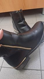 Stivaletti donna neri in pelle