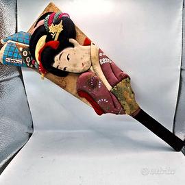 Hagoita Originale 46cm Portafortuna Giappone Donna