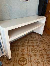 Mobile consolle IKEA bianco con ruote
