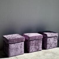 Pouf tavolini in velluto