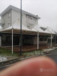 6 Gazebi professionali in alluminio usati