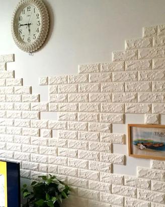 ADESIVO,PARETE,REALISTICO,PVC,3D,FINTO,MATTONE.