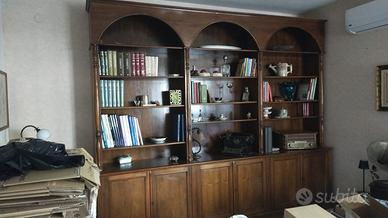 LIBRERIA ANTICA LEGNO NOCE