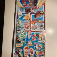 Algida gelati coppia tabelle pubblicitarie vintage