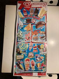 Algida gelati coppia tabelle pubblicitarie vintage