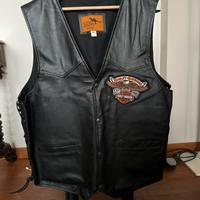 Gilet nuovo in pelle Harley Davidson