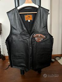 Gilet nuovo in pelle Harley Davidson