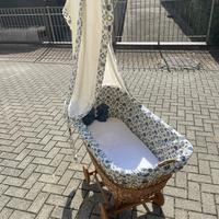 Culla neonato in vimini