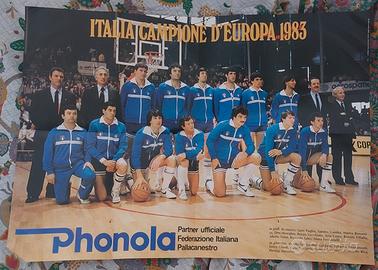 POSTER ITALIA BASKET 1983 