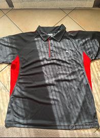 Maglietta puma nera e rossa