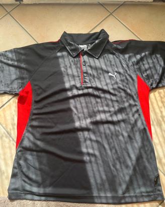 Maglietta puma nera e rossa