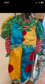 Costume carnevale neonato pagliaccio
