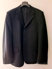 Giacca uomo, nera, 3 bottoni, taglia 50, Benetton