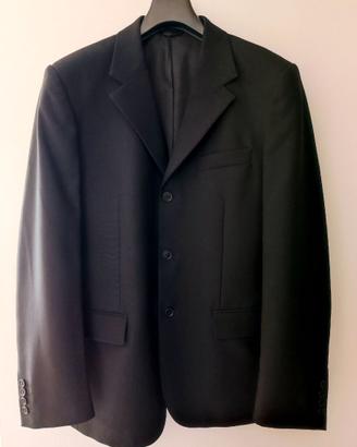 Giacca uomo, nera, 3 bottoni, taglia 50, Benetton