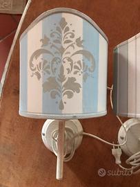 Coppia lampade Applique shabby chic