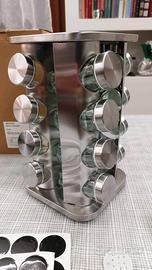 portaspezie girevole da 16 barattoli