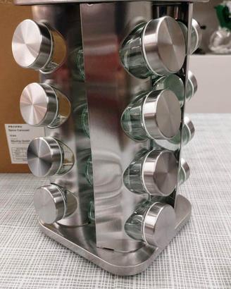 portaspezie girevole da 16 barattoli