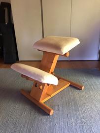 Sedia/sgabello svedese ergonomica